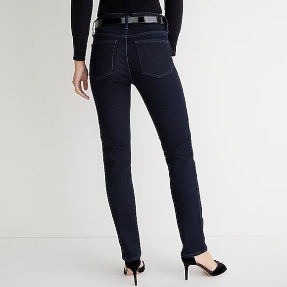 NEW J Crew Vintage Slim Straight Leg Mid High Rise Dark Indigo Wash Size 29 - Picture 3 of 8